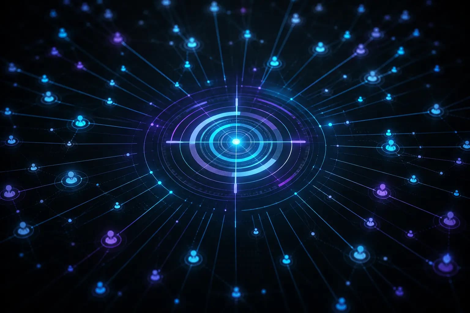Abstract visualization of advertiser reach and campaign targeting